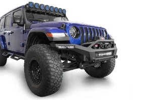 Jeep Gladiator JT Bumper - Rear - Addictive Desert Designs - Phantom Winch - Hammer Black - `18-`24